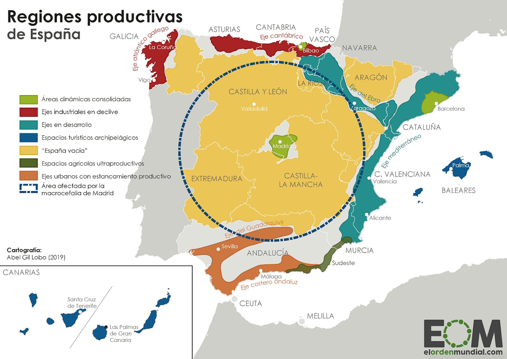Presencia en Diferentes Regiones de España
